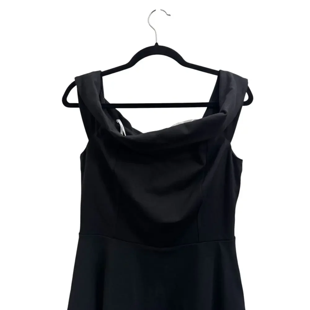 Lulus Season of Fun Black Off the Shoulder Skater Dress - Picture 5 of 10
